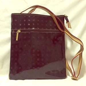 Arcadia genuine leather black crossbody